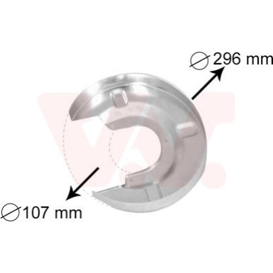VAN WEZEL Spritzblech, Bremsscheibe | 5874373