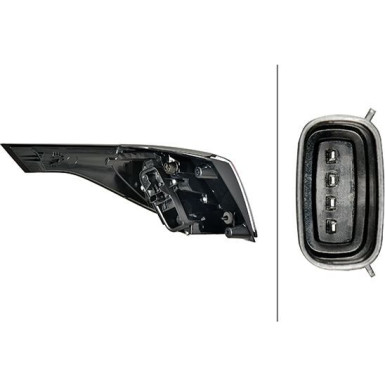 HECKLEUCHTE HELLA | OPEL CROSSLAND 17 | 2SD 015 693-121