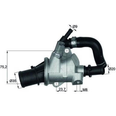 Integralthermostat | ALFA 156,166 JTD 02 | TI 145 88