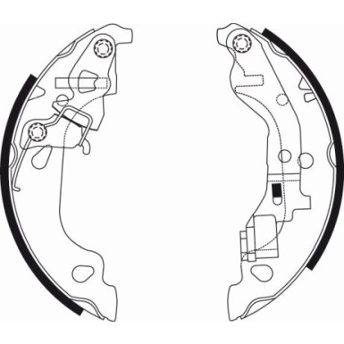 91054300 Bremsbackensatz 91054300 Bremsbackensatz