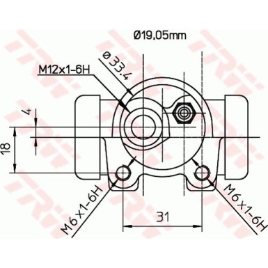 BWD130 Radbremszylinder BWD130 Radbremszylinder