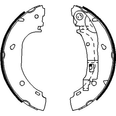 0 986 487 701 Bremsbackensatz