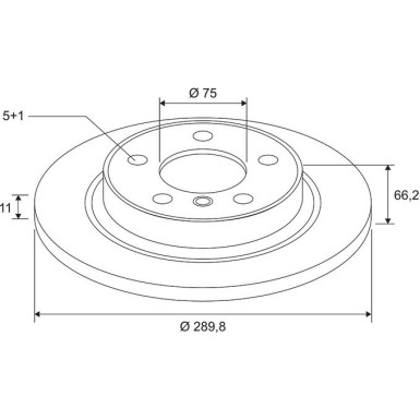 VALEO Bremsscheibe 672587 COATED
