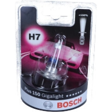 H7 12V 55W GIGA LIGHT PLUS 150 | BOSCH | KFZ-GLUEHLAMPE | 1987301137 H7 12V 55W GIGA LIGHT PLUS 150 | BOSCH | KFZ-GLUEHLAMPE | 1987301137
