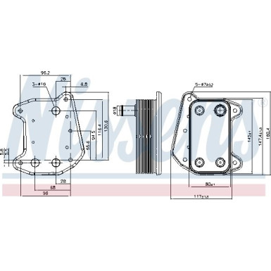 Ölkühler PKW Mercedes E-Klasse 02 FIRST FIT 91166