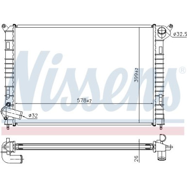 Wasserkühler PKW | MINI COOPER TROPIC 1,6 AC 01 | 69703A