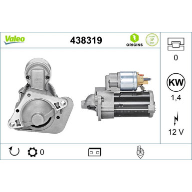 VALEO Anlasser 438319 Valeo Origins New STOP&START OE TECHNOLOGIE
