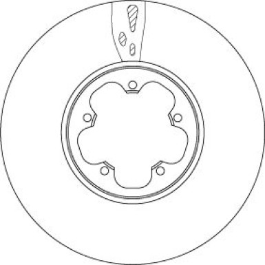 51 481 079 Bremsscheibe VA FORD Transit 13 TRW SINGLE DF6752S