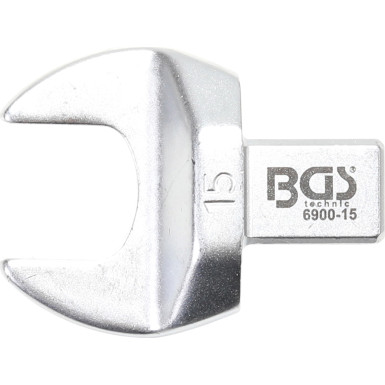 BGS Einsteck-Maulschlüssel | 15 mm | Aufnahme 9 x 12 mm | 6900-15