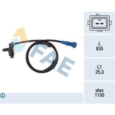 78021 Sensor, Raddrehzahl