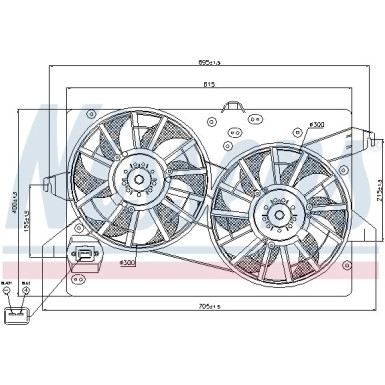 Kühlerlüfter PKW | FORD MONDEO AUT 00- 2XØ285 | 85228