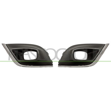 GRILLSATZ UNTEN L+R +NSW SCHWARZ/CHROM | RENAULT CLIO IV 9,16-5,19 | 5253,418,1