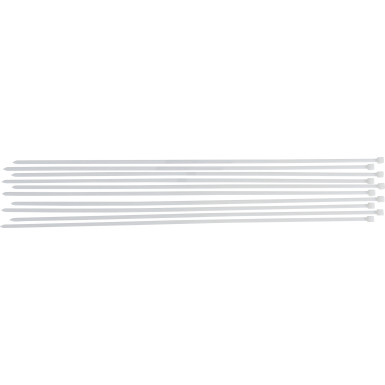 BGS Kabelbinder-Sortiment | weiß | 8,0 x 800 mm | 10-tlg | 80775