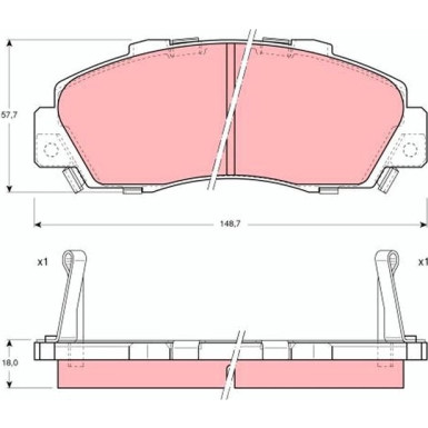 Bremsklötze VA | HONDA Accord,ROVER 600 93 | GDB995 Bremsklötze VA | HONDA Accord,ROVER 600 93 | GDB995