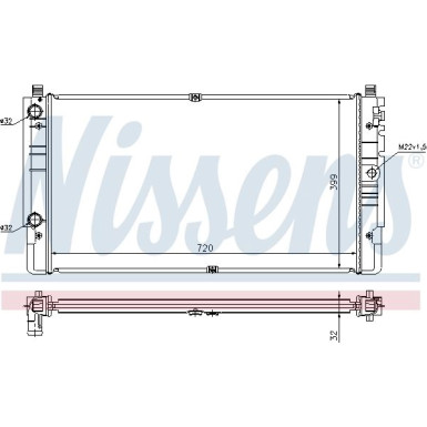 Wasserkühler PKW | VW T2 | 65238A