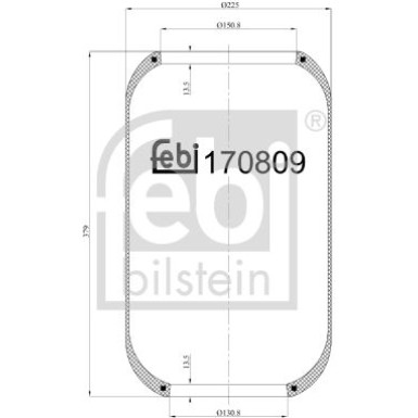FEBI BILSTEIN Luftfeder | 170809
