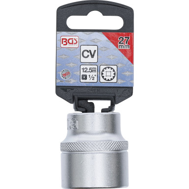 BGS Steckschlüssel-Einsatz Gear Lock | Antrieb Innenvierkant 12,5 mm (1/2"""") | SW 27 mm | 10227