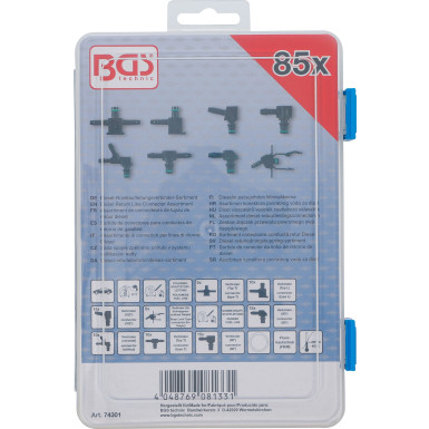 BGS Diesel-Rücklaufleitungsverbinder-Sortiment | 85-tlg | 74301
