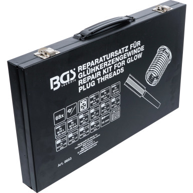 BGS Reparatursatz für Glühkerzengewinde | M8 - M9 - M10 - M12 | 8653