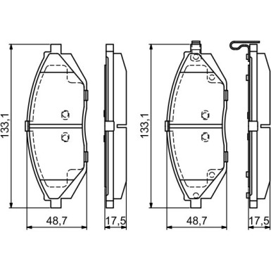 Bremsklötze | CHEVROLET Spark | 0 986 494 684