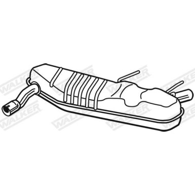 65 / Auspufftopf Hinten | OPEL Vectra Caravan 1.9 CDTI 04 | 25139