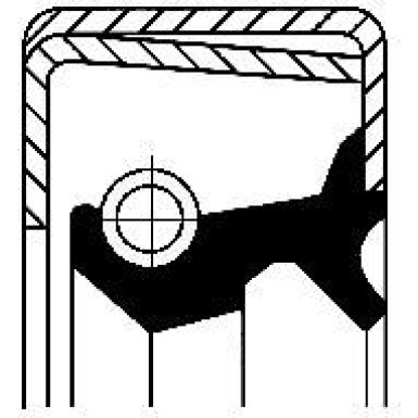 19015061B Wellendichtring, Radnabe