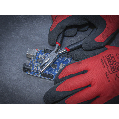 BGS Elektronik-Spitzzange | gerade | mit Feder | 120 mm | 90383