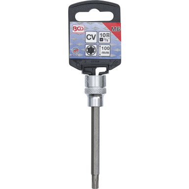 BGS Bit-Einsatz | Länge 100 mm | Antrieb Innenvierkant 10 mm (3/8"""") | Keil-Profil (für RIBE) M6 | 4141