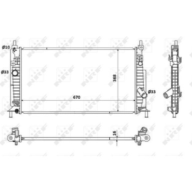 Kühler, Motorkühlung | 53905