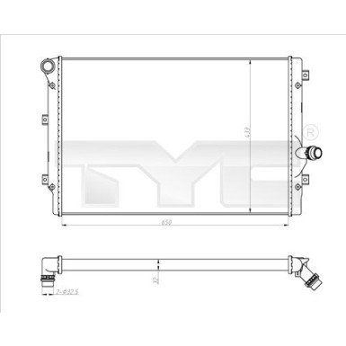 TYC Motorkühler TYC Motorkühler