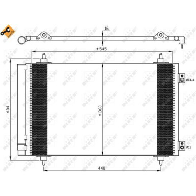 Kondensator, Klimaanlage EASY FIT 35844