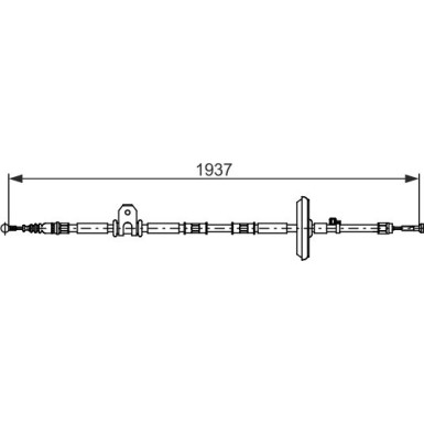 Handbremsseil | OPEL Insignia A 08-17 | 1987482725