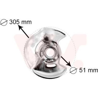 VAN WEZEL Spritzblech, Bremsscheibe | 3024372