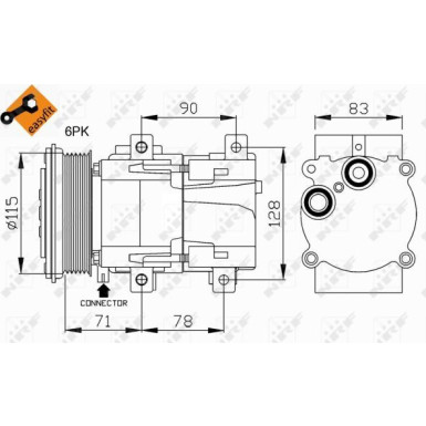 Kompressor, Klimaanlage EASY FIT 32110