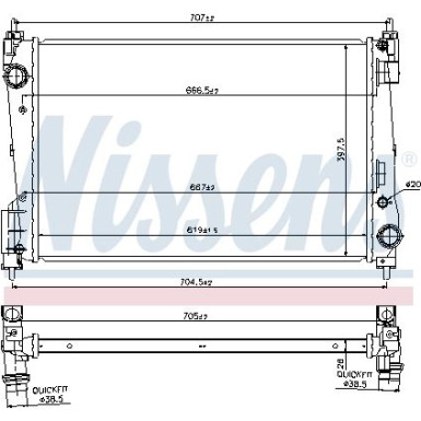 Wasserkühler PKW | OPEL CORSA D 1.3 DTI 06 | 61919