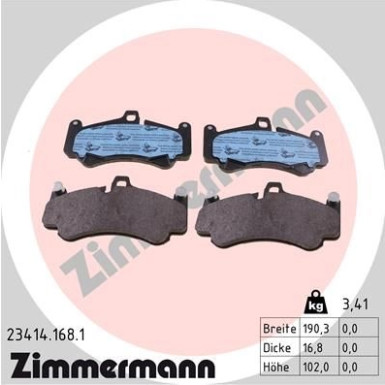 ZIMMERMANN Bremsbeläge ZIMMERMANN Bremsbeläge