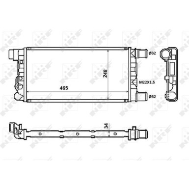 Kühler, Motorkühlung | 58845 Kühler, Motorkühlung | 58845