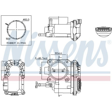 NISSENS Drosselklappenstutzen 955229 FIRST FIT