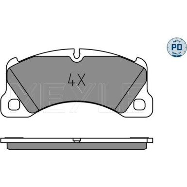 Bremsbelagsatz Vw P. Touareg 02-/Panamera/Cayenne 09 | 025 250 0717/PD