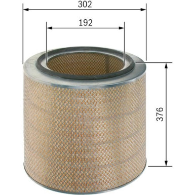 Luftfilter | DAF,NEOLAN,IVECO,SCANIA,SOLARIS | 1457432188