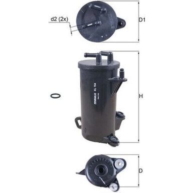 MAHLE Kraftstofffilter | KL 764D