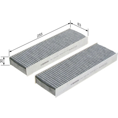 Aktivkohlefilter | CITROEN C4,OPEL,DS,PEUGEOT 20 | 1987435608