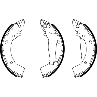 0 986 487 954 Bremsbackensatz