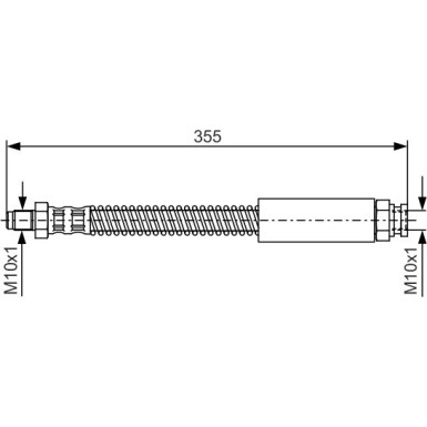 Bremsschlauch HA | PEUGEOT 205,309 83 | 1987476519