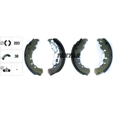 91065300 Bremsbackensatz 91065300 Bremsbackensatz