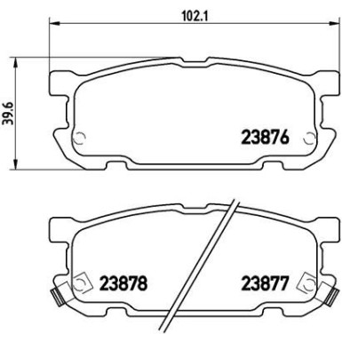 BREMBO Bremsklötze HA | MAZDA MX-5 98-05 | P 49 030