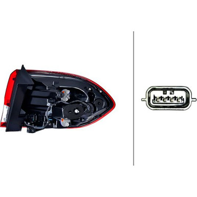 HECKLEUCHTE HELLA | RENAULT SCENIC 16-22 | 2SD 012 311-111