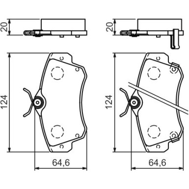 Bremsklötze | CHRYSLER,DODGE | 0 986 494 029 Bremsklötze | CHRYSLER,DODGE | 0 986 494 029