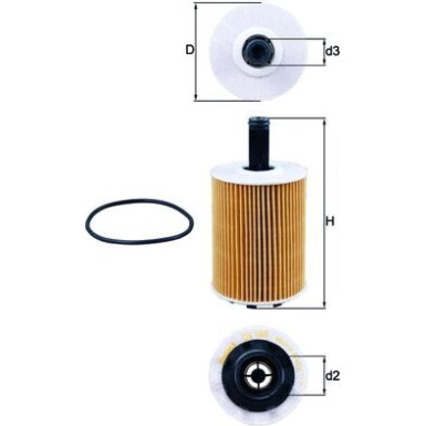 MAHLE Ölfilter | OX 188D