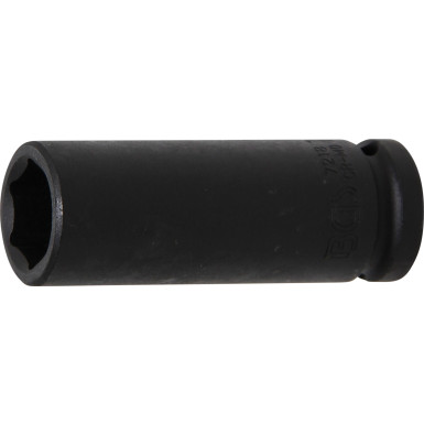 BGS Kraft-Steckschlüssel-Einsatz Sechskant, tief | Antrieb Innenvierkant 12,5 mm (1/2"""") | SW 18 mm | 7218